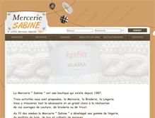 Tablet Screenshot of merceriesabine.com